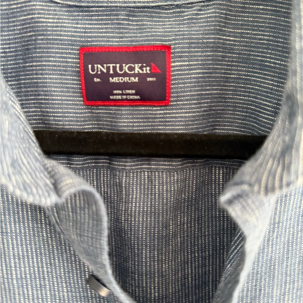 UNTUCKit Striped Linen Button-Up Shirt - Picture 3 of 6